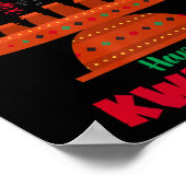 Kinara Seven Candles Principes van Kwanzaa Happy K Poster (Hoek)