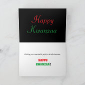 Kinara voor Kwanzaa: Lavendel Feestdagen Kaart (Binnen)