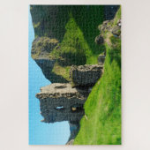 Kinbane Castle Antrim Ierland. Jigzaag Puzzle Legpuzzel (Verticaal)