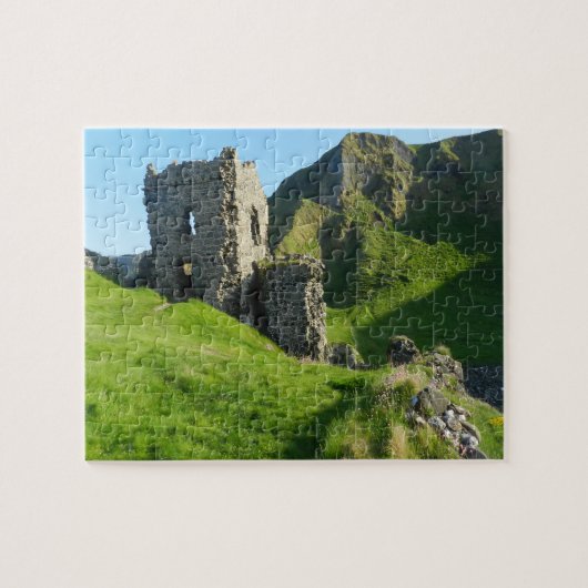 Kinbane Castle Antrim Ierland. Legpuzzel (Horizontaal)