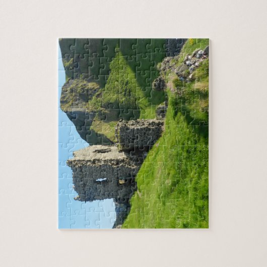 Kinbane Castle Antrim Ierland. Legpuzzel (Verticaal)