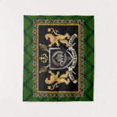 Kincaid Clan Badge & Motto w/Lions Wandkleed (Voorkant)