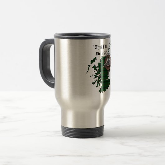 Kincaid Clan Badge Travel Mug Reisbeker (Voorkant links)