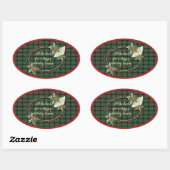 Kincaid Original Scottish Tartan Ovale Sticker (Vel)