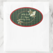 Kincaid Original Scottish Tartan Ovale Sticker (Tas)