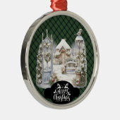 Kincaid Scottish Clan Tartan Christmas Metalen Ornament (Rechts)