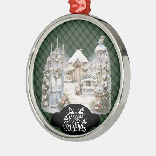 Kincaid Scottish Clan Tartan Christmas Metalen Ornament (Links)