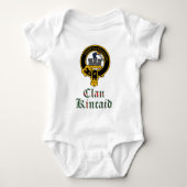 Kincaid scottish crest and tartan clan name romper (Voorkant)