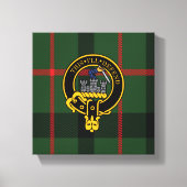 Kincaid Scottish Crest en Tartan Canvas print (Voorkant)