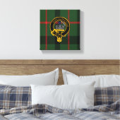 Kincaid Scottish Crest en Tartan Canvas print (Insitu (Slaapkamer))