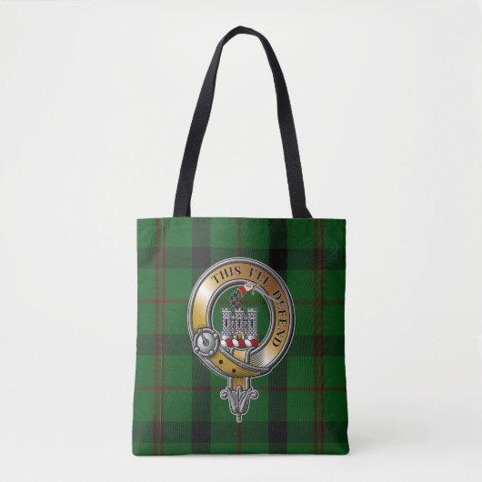 Kincaid Tartan & Badge Tote Bag (Voorkant)