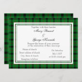 Kincaide Scottish Wedding Invitation Kaart (Voorkant / Achterkant)