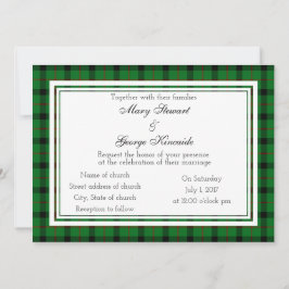 Kincaide Scottish Wedding Invitation Kaart