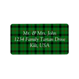Kincaide Tartan Label