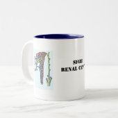 kind08, kind08b, SFGH Renal Center Tweekleurige Koffiemok (Voorkant links)