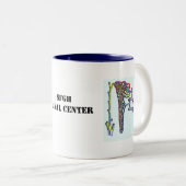 kind08, kind08b, SFGH Renal Center Tweekleurige Koffiemok (Voorkant rechts)