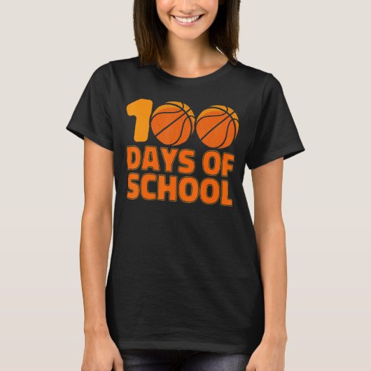 Kind 100 dagen schoolbal 100 dagen SC T-shirt (Voorkant)