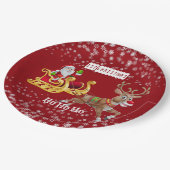 Kind 1e kerstkerstkerstkerstkerstrenrenrendies Sle Papieren Bordje (Gekanteld)