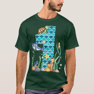 Kind 1e Zee op de geboorte Aquarium 1 T-shirt