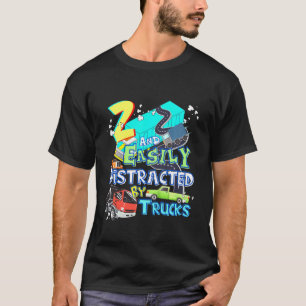 Kind 2 en gemakkelijk verstoord door vrachtwagens t-shirt
