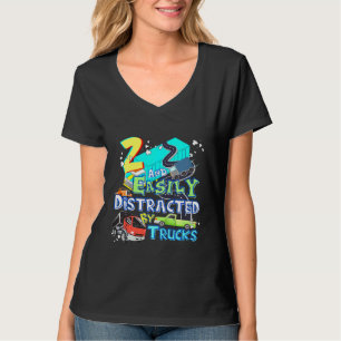 Kind 2 en gemakkelijk verstoord door vrachtwagens t-shirt