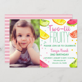 Kind 2e verjaardag uitgenodigd kaart