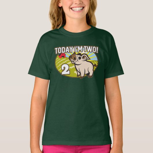 Kind 2e verjaardag vandaag, ik ben twee! Schattige T-shirt (Voorkant)
