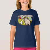 Kind 4 jarig vandaag ben ik 4! Schattige varken T-shirt (Voorkant)