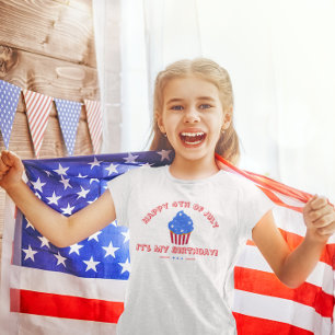 Kind 4 juli Verjaardag T shirt