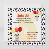 Kind 5th Birthday Red en Yellow Dalmatian Kaart (Achterkant)