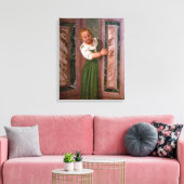 Kind aan de deur, van de Sala a Crociera, c.156 Canvas Afdruk (Insitu (Woonkamer))