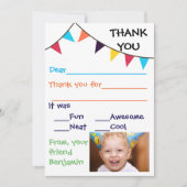 Kind - Aangepast gecomprimeerd - Kaarten voor dank (Voorkant)