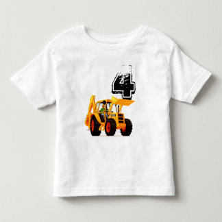 Kind - Aangepast geel cijfer - vierde verjaardag Kinder Shirts