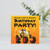 Kind Aangepaste constructiepartij Geel deeg Kaart (Staand voorkant)