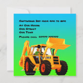 Kind Aangepaste constructiepartij Geel deeg Kaart (Achterkant)