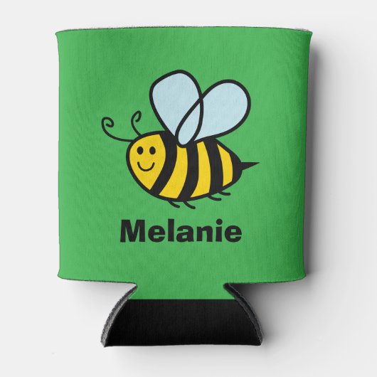 Kind aangepaste koelboxxen met leuke hommel bij blikjeskoeler (Voorkant)
