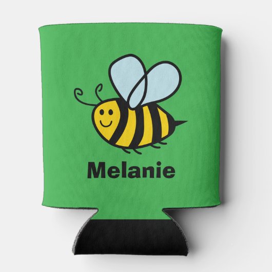 Kind aangepaste koelboxxen met leuke hommel bij blikjeskoeler (Achterkant)