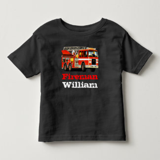 Kind - Aangepaste naam: Red Fire Truck Kinder Shirts