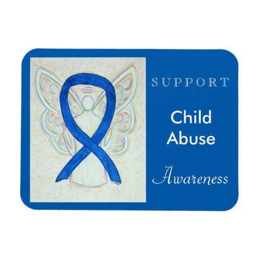 Kind Abuse Awareness Angel Custom Magnet Magneet (Horizontaal)