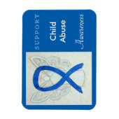 Kind Abuse Awareness Angel Custom Magnet Magneet (Verticaal)