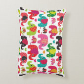 kind achtergrond retro - olifant accent kussen (Achterkant (Verticaal))