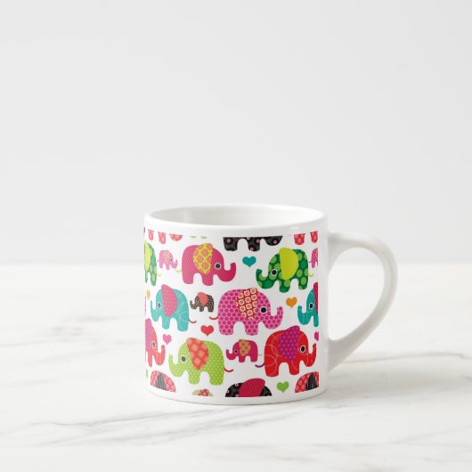 kind achtergrond retro - olifant espresso kop (Rechts)