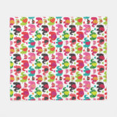 kind achtergrond retro - olifant fleece deken (Voorkant (Horizontaal))