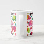 kind achtergrond retro - olifant grote koffiekop (Achterkant)