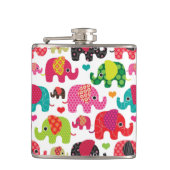 kind achtergrond retro - olifant heupfles (Voorkant)