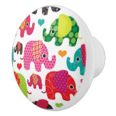 kind achtergrond retro - olifant keramische knop (Rechts)