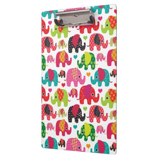 kind achtergrond retro - olifant klembord (Links)