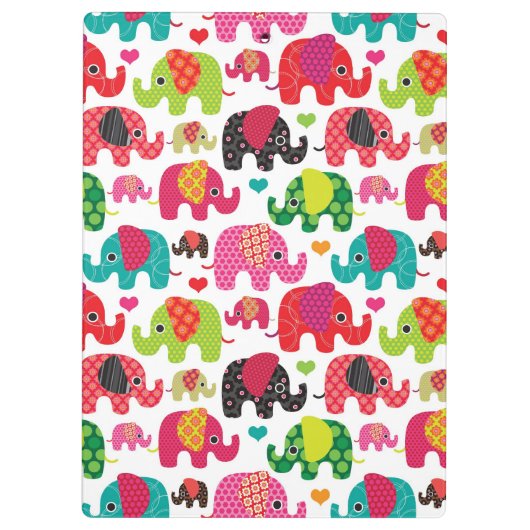 kind achtergrond retro - olifant klembord (Achterkant)