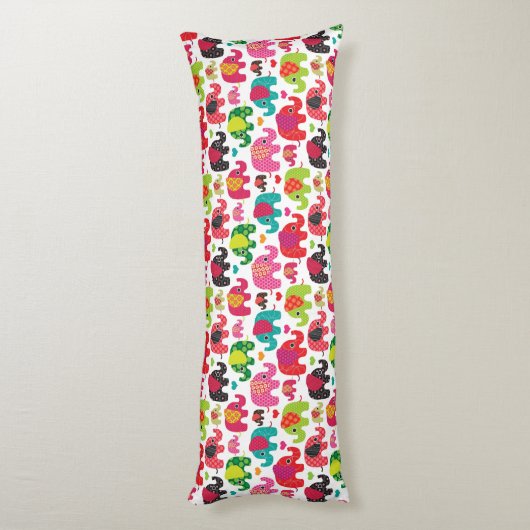 kind achtergrond retro - olifant lichaamskussen (Achterkant (Verticaal))