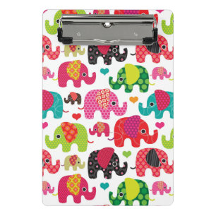 kind achtergrond retro - olifant mini klembord